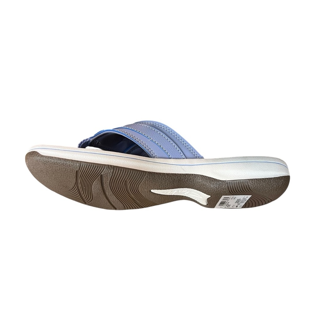 Clarks Cloudsteppers Breeze Sea Lavender Women’s Flip Flops Sandals NEW - Picture 5 of 8